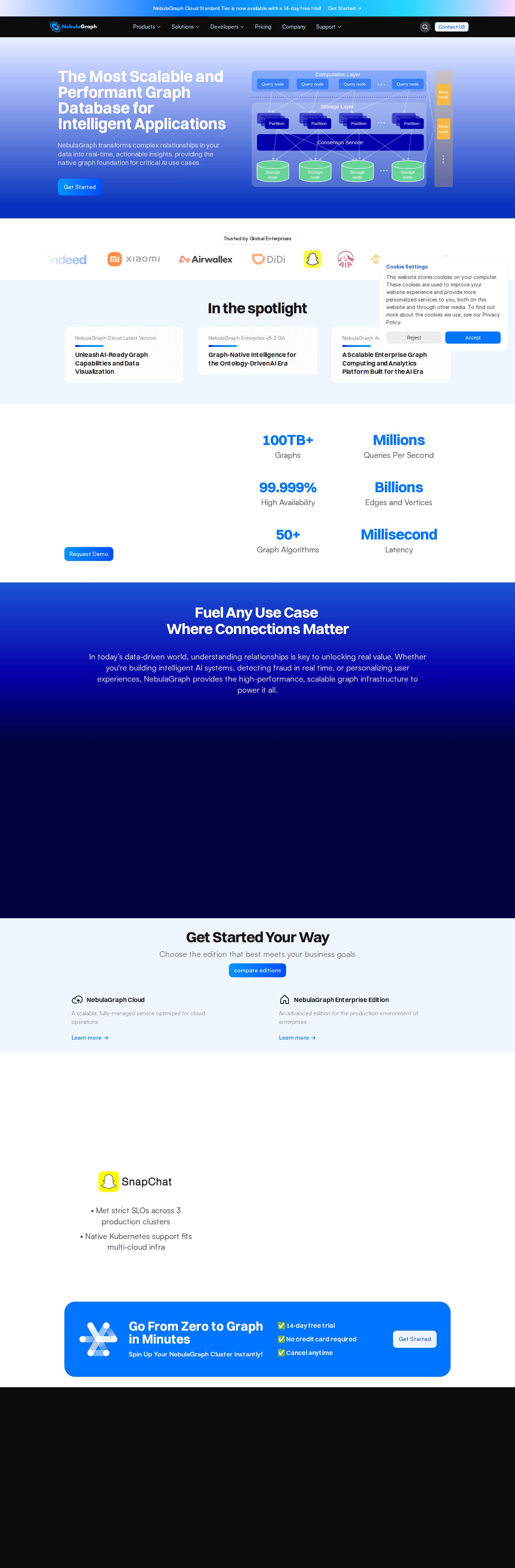 NebulaGraph website preview