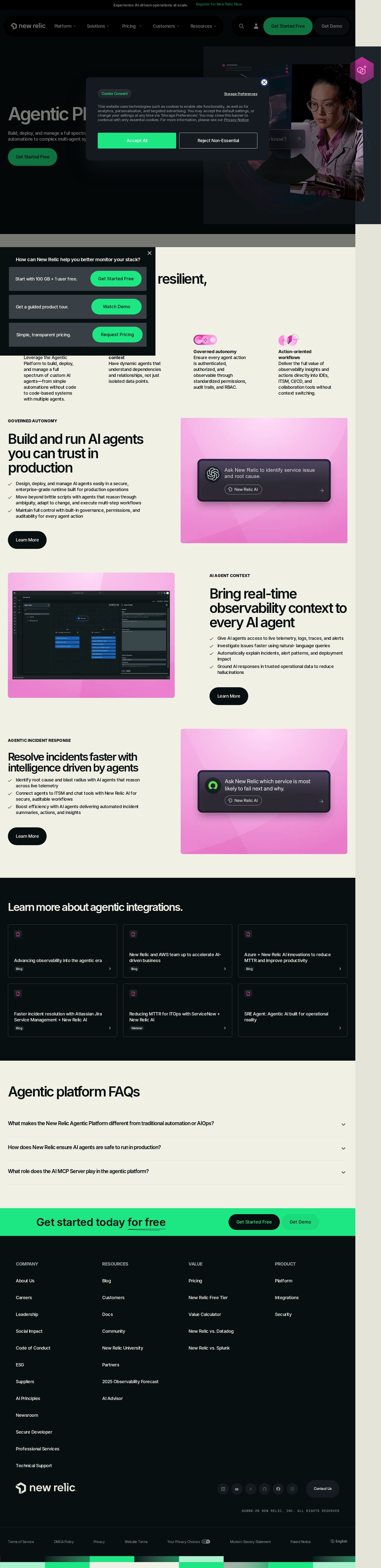 Agentic Integrations website preview