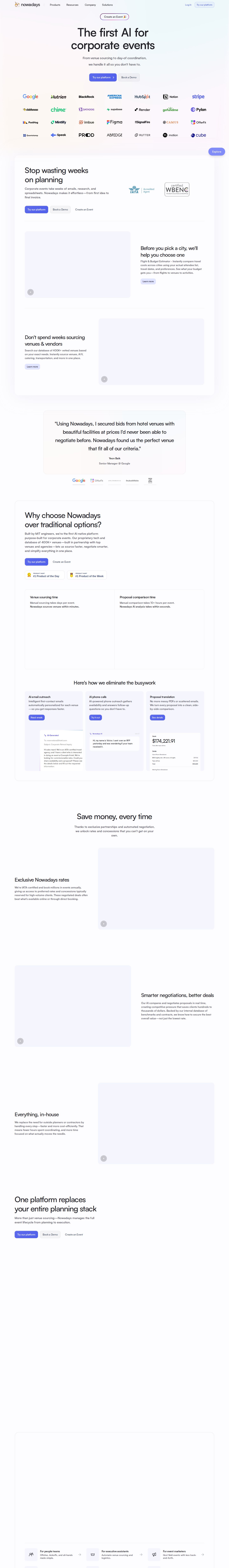 Nowadays website preview