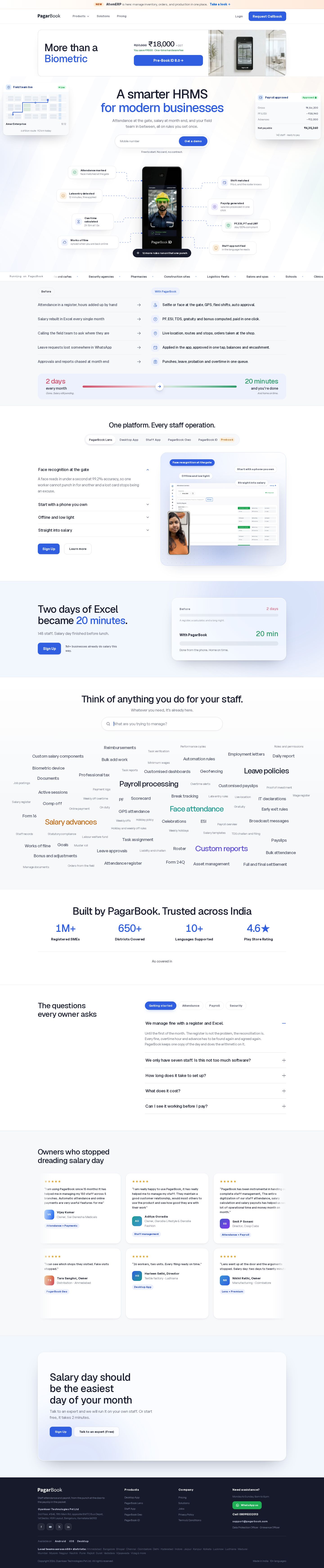 PagarBook website preview