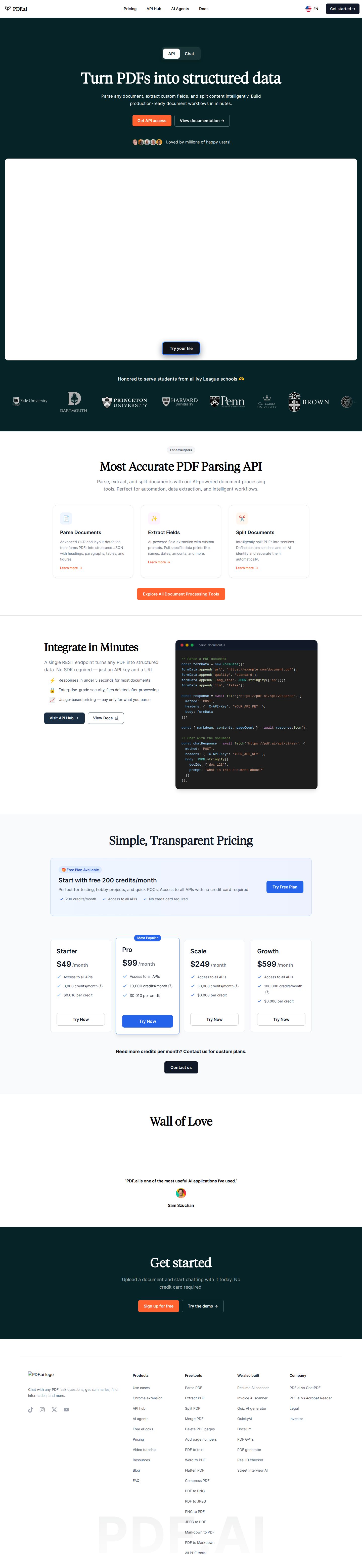 PDF.ai website preview