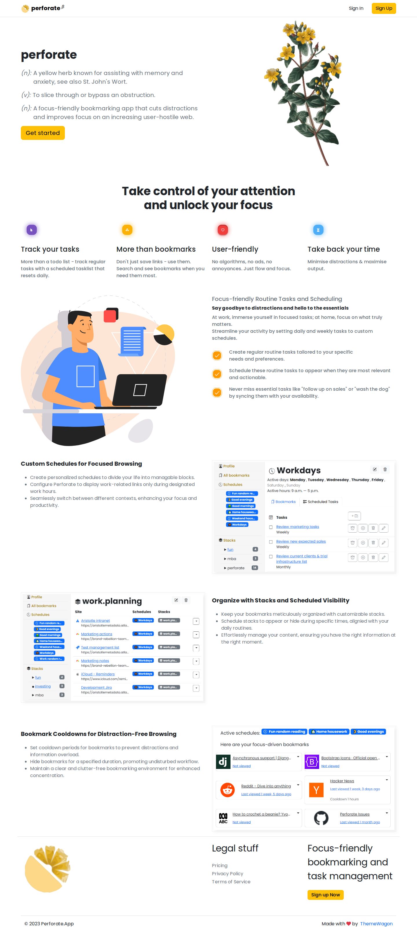 - perforate.app website preview