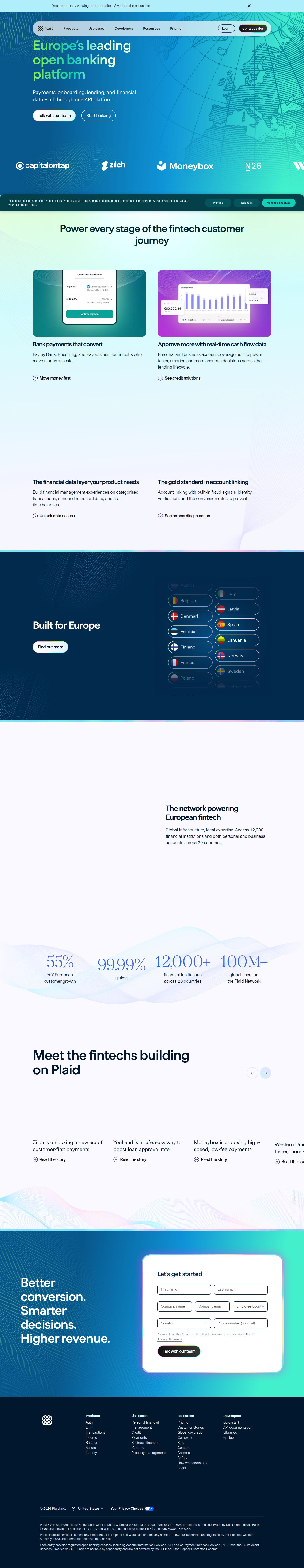Plaid website preview