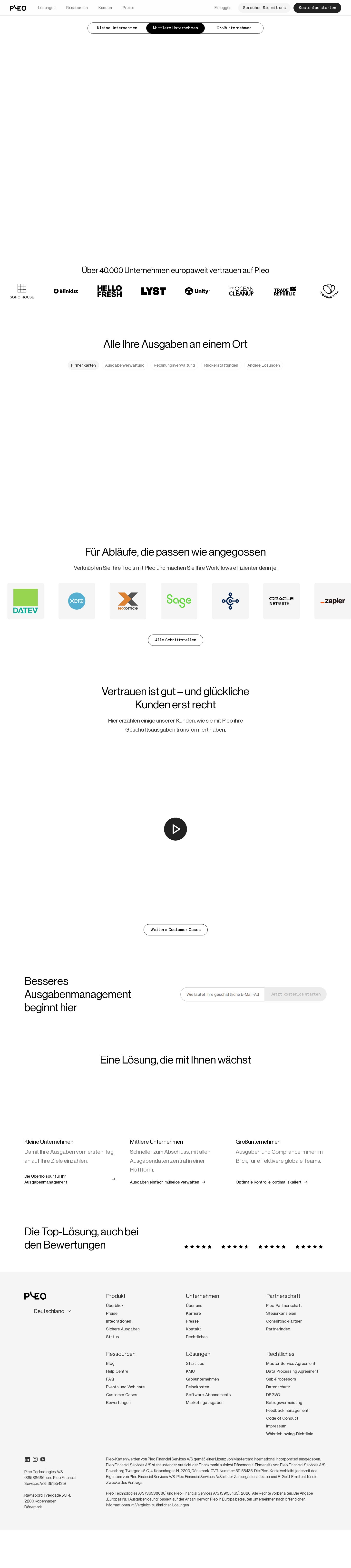 Pleo website preview