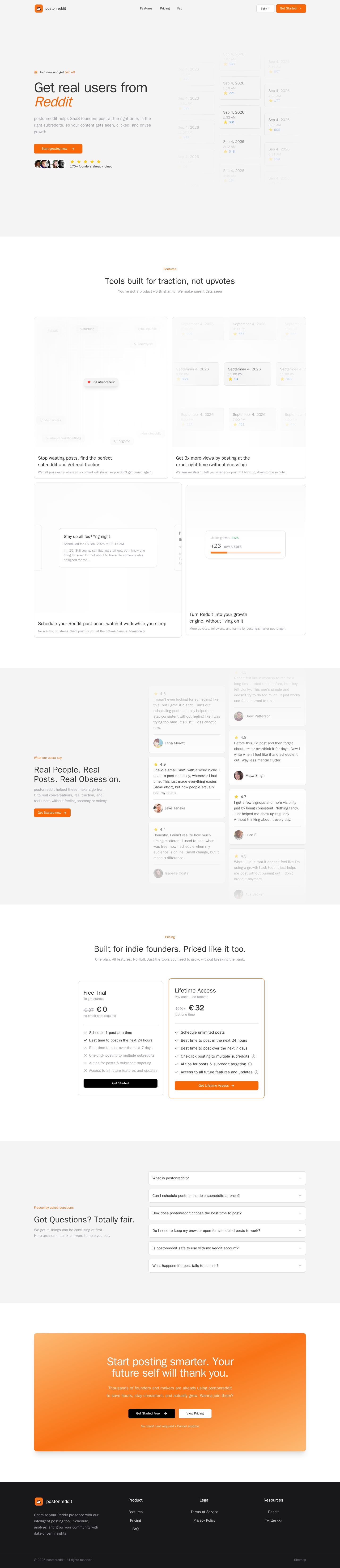 postonreddit website preview