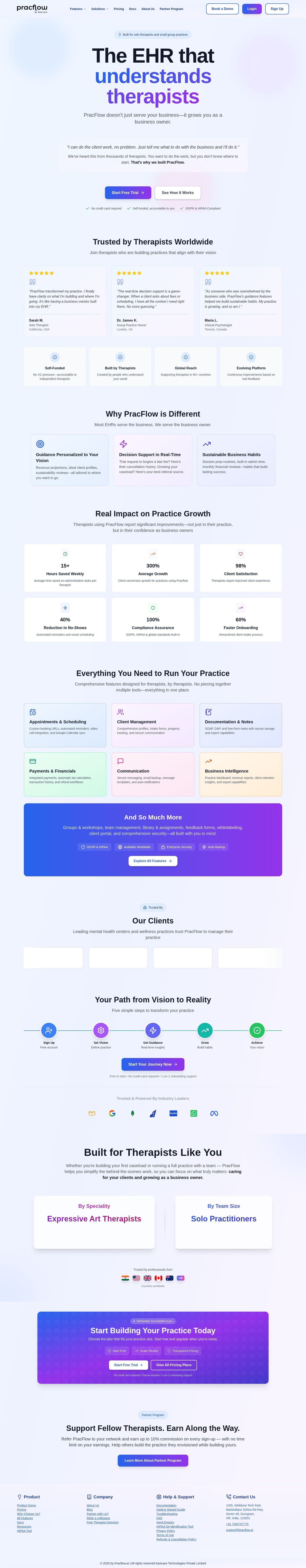PracFlow website preview