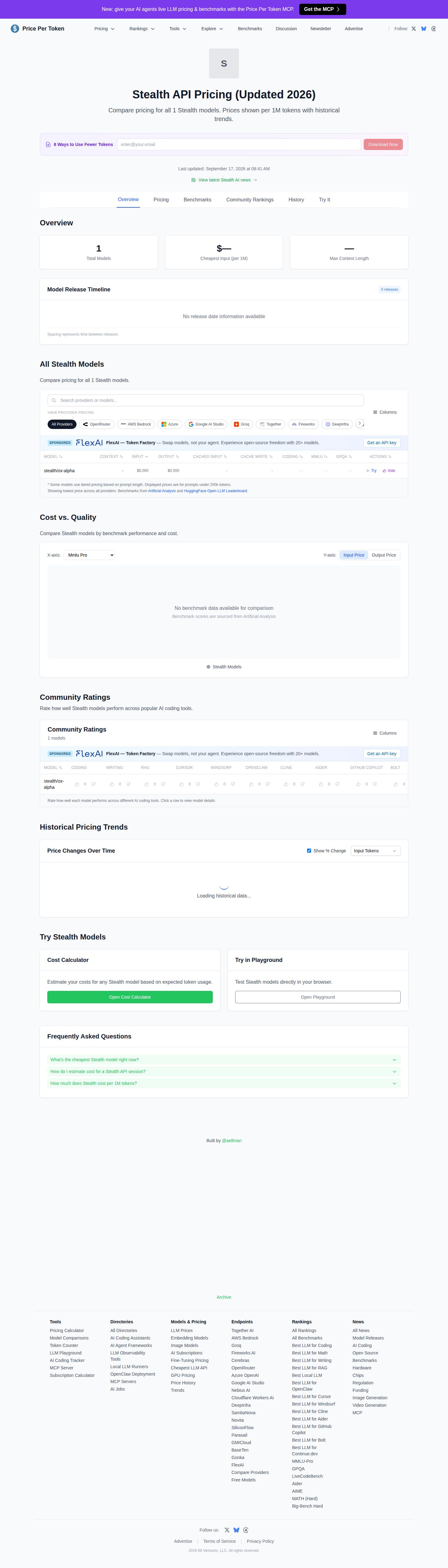 LLM API Pricing 2026 website preview