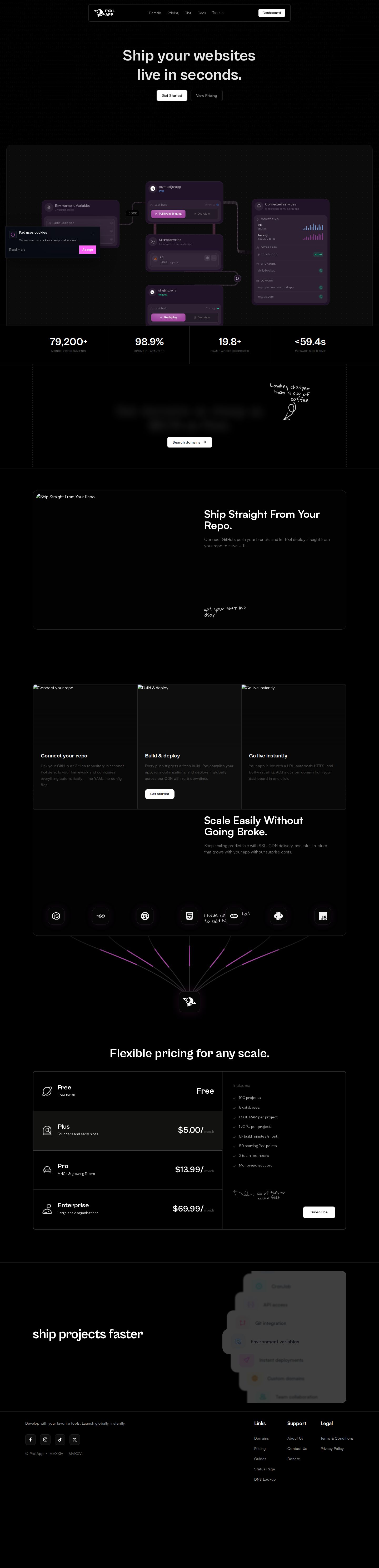 Pxxl website preview
