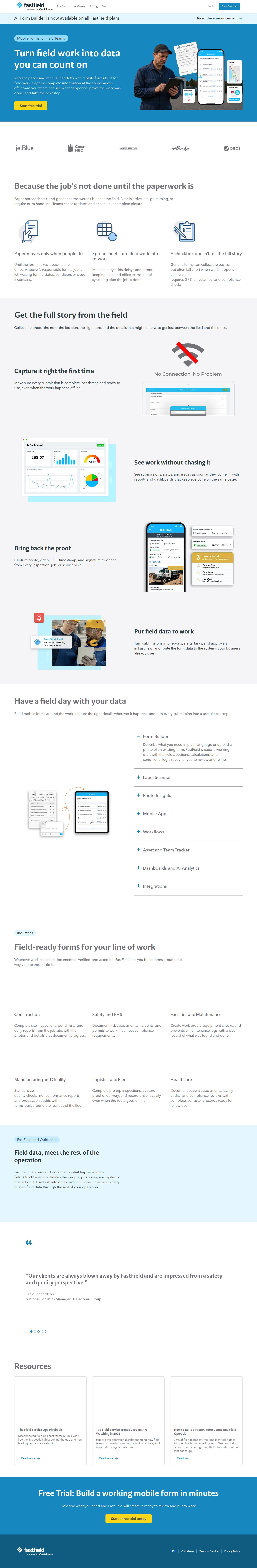 Quickbase website preview