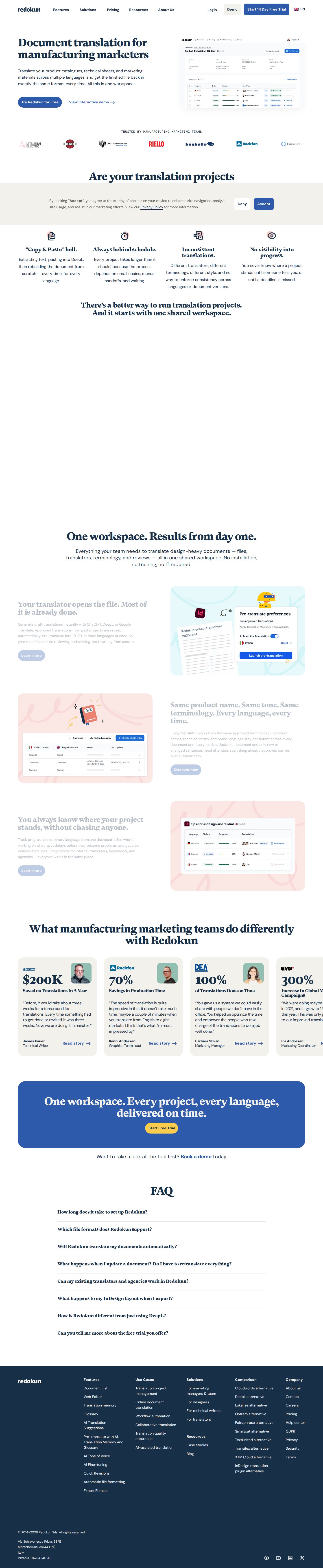 Redokun website preview