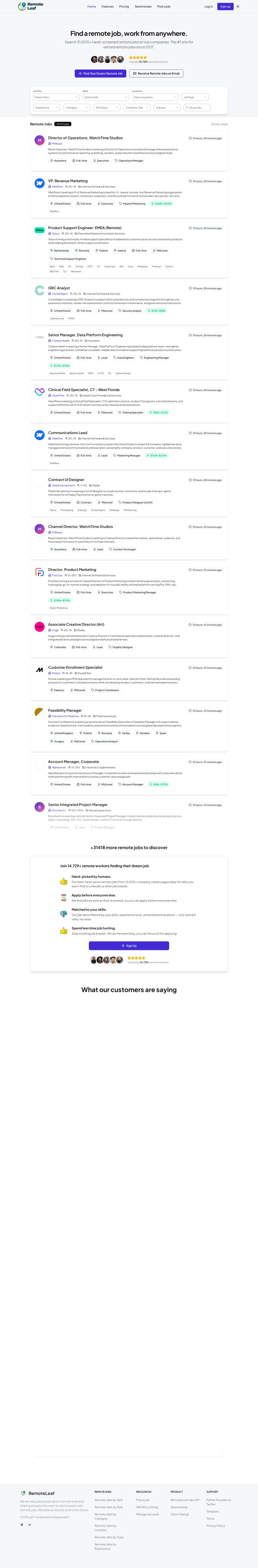 RemoteLeaf website preview