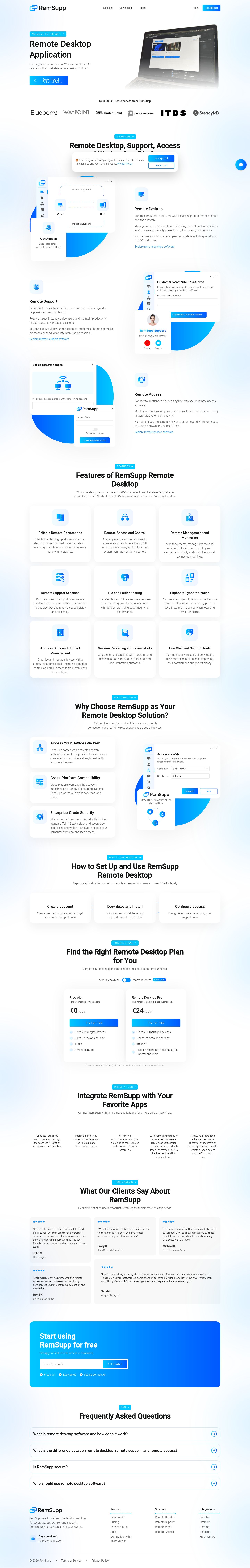 RemSupp website preview