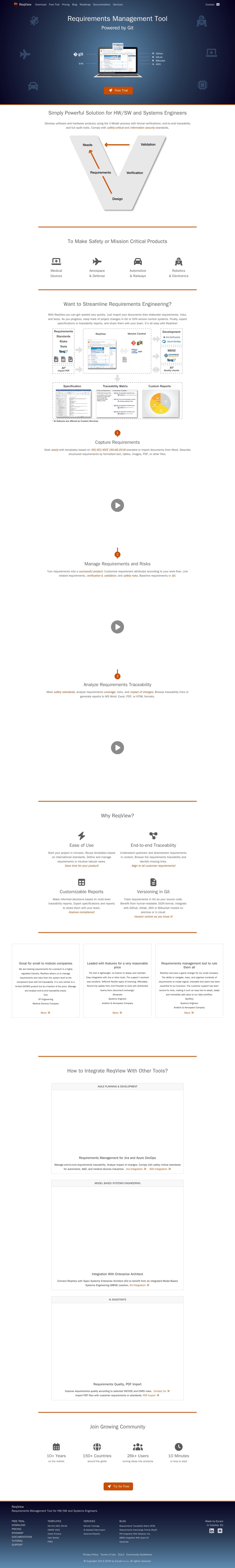 ReqView website preview
