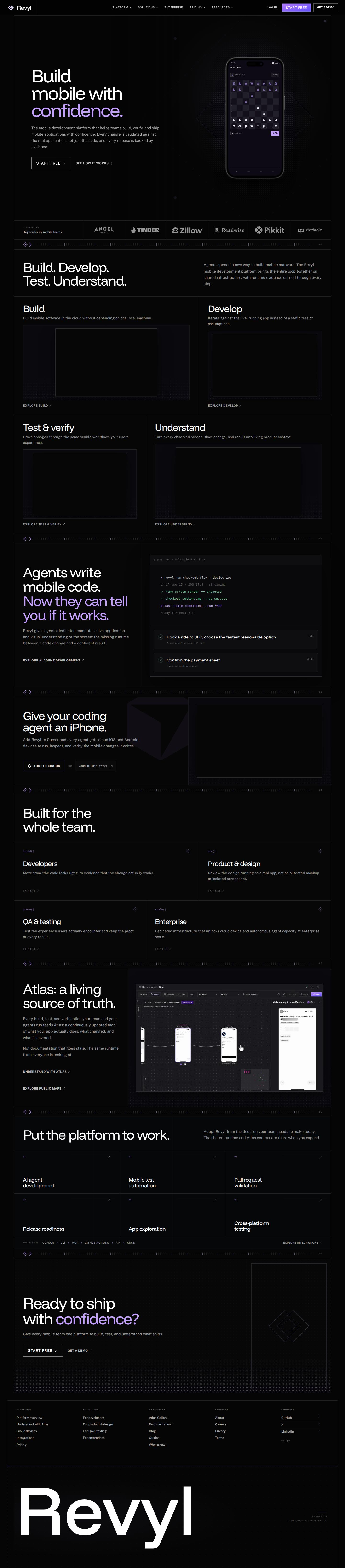 Revyl website preview
