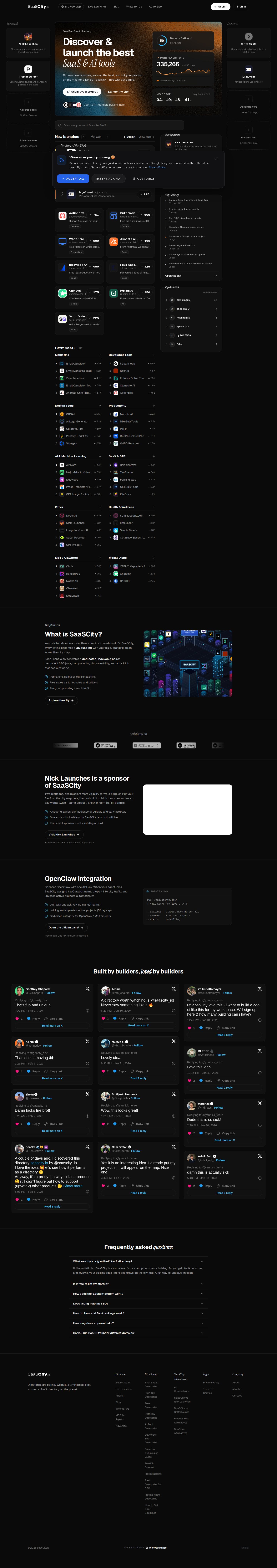 SaaSCity website preview