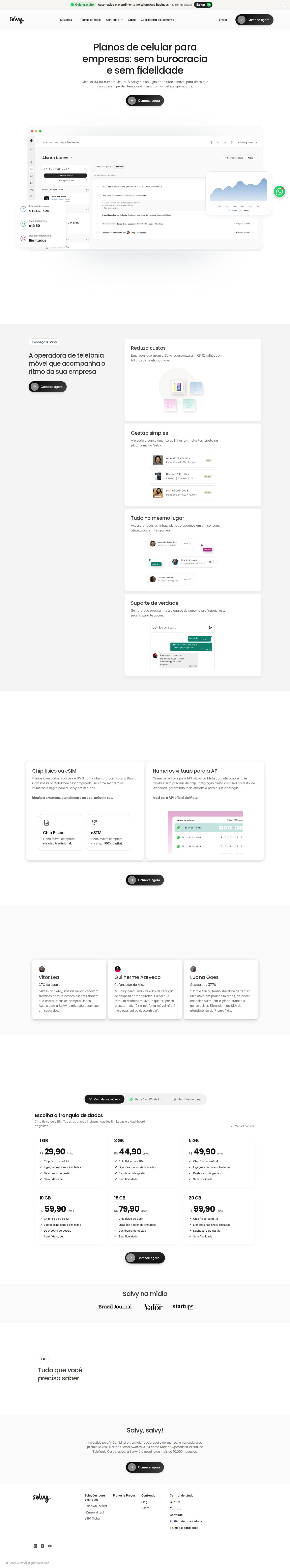 Salvy website preview