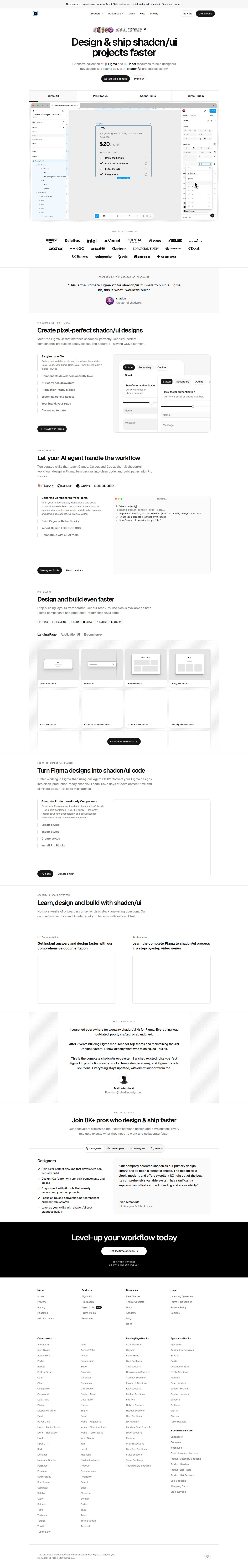 shadcndesign website preview