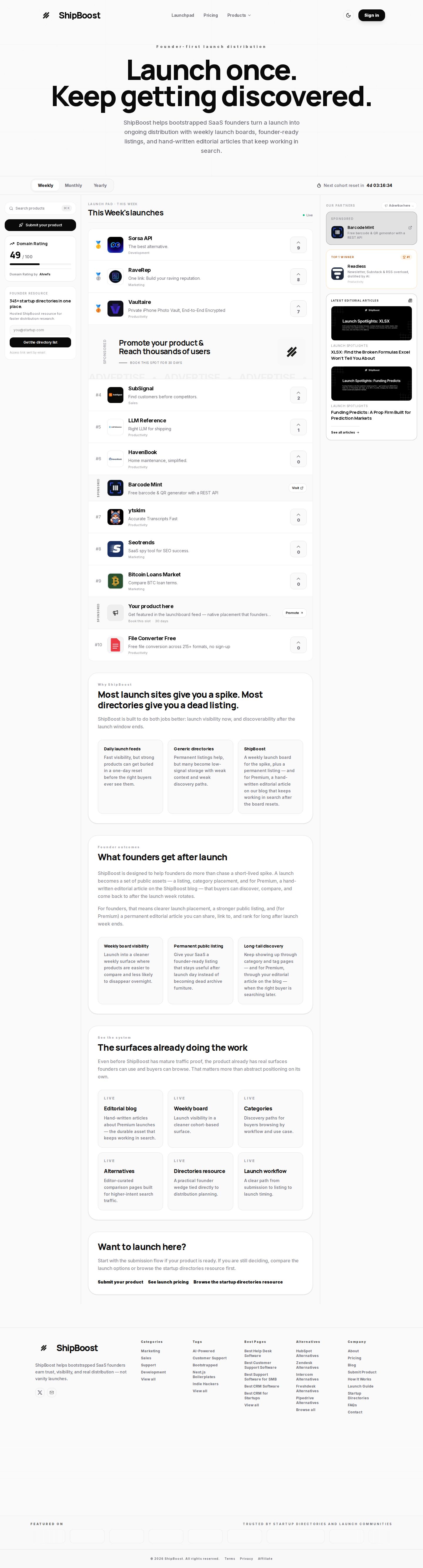 ShipBoost website preview