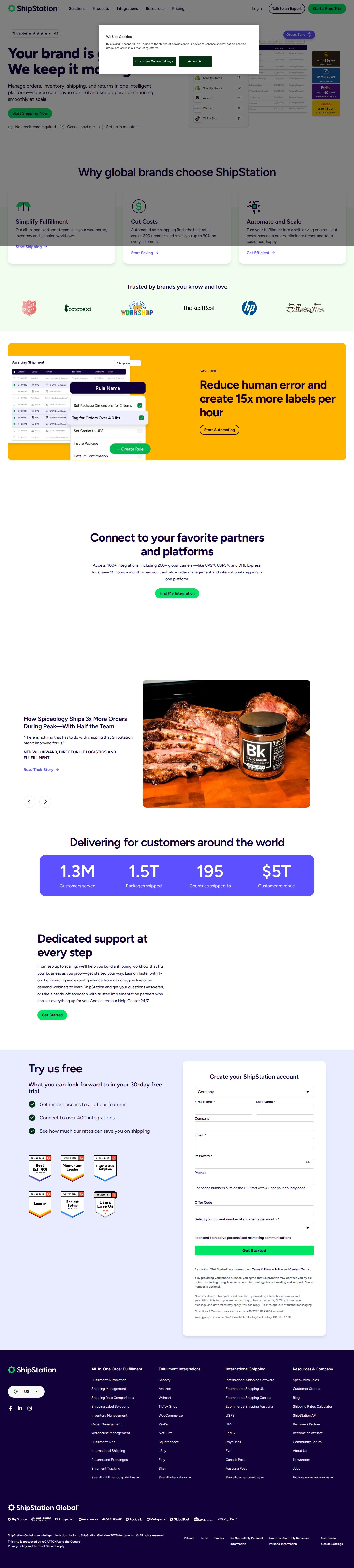 ShipStation website preview