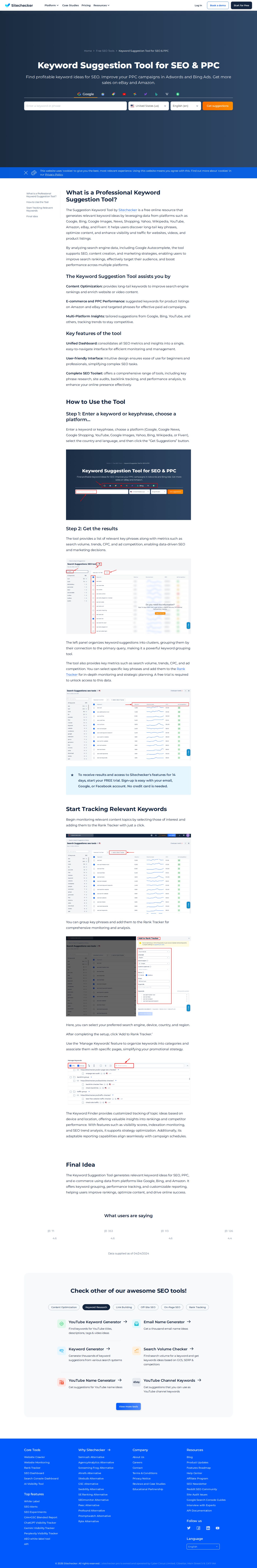 Kparser website preview