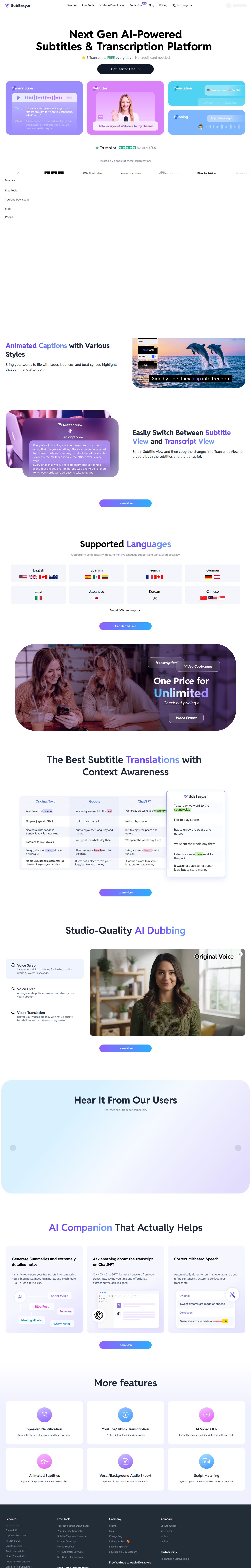SubEasy website preview