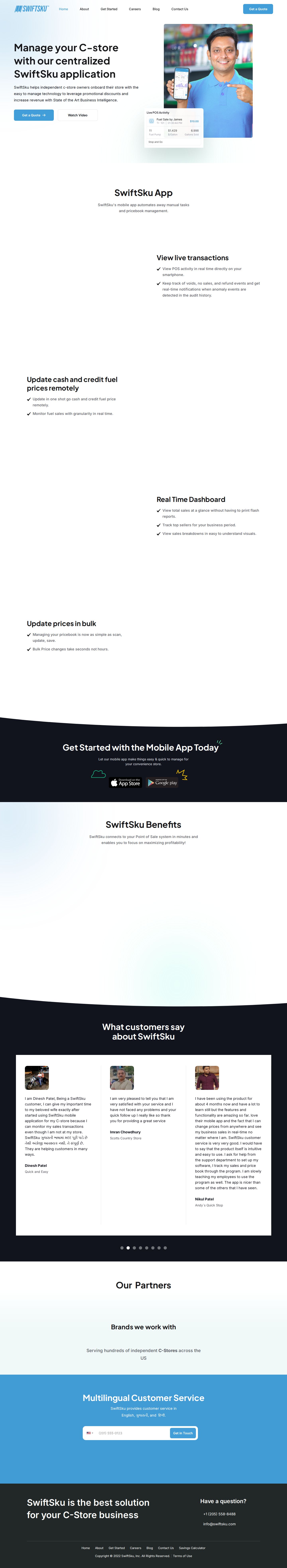 SwiftSku website preview