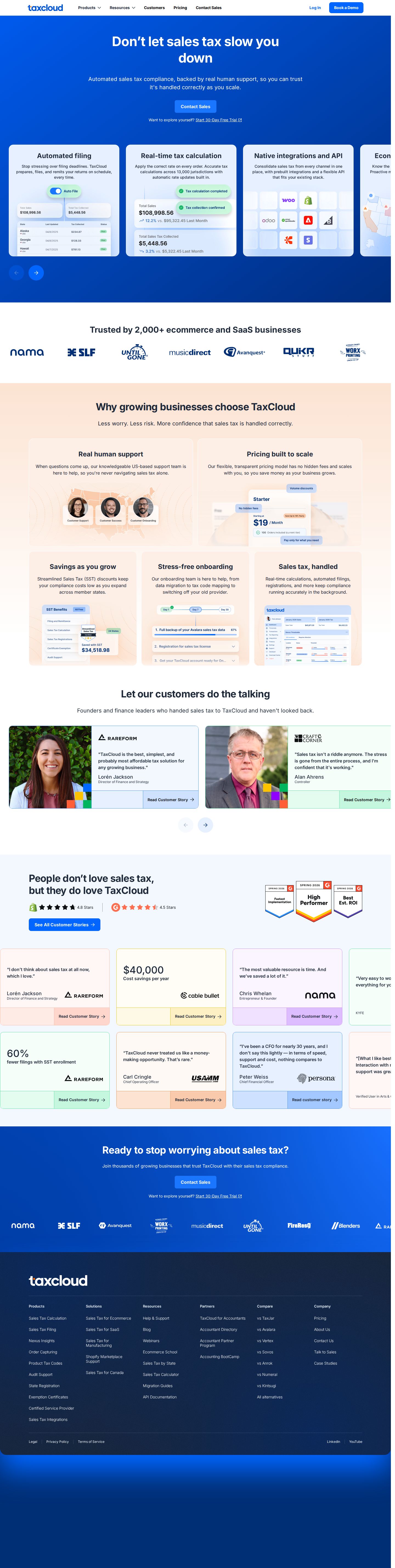TaxCloud website preview