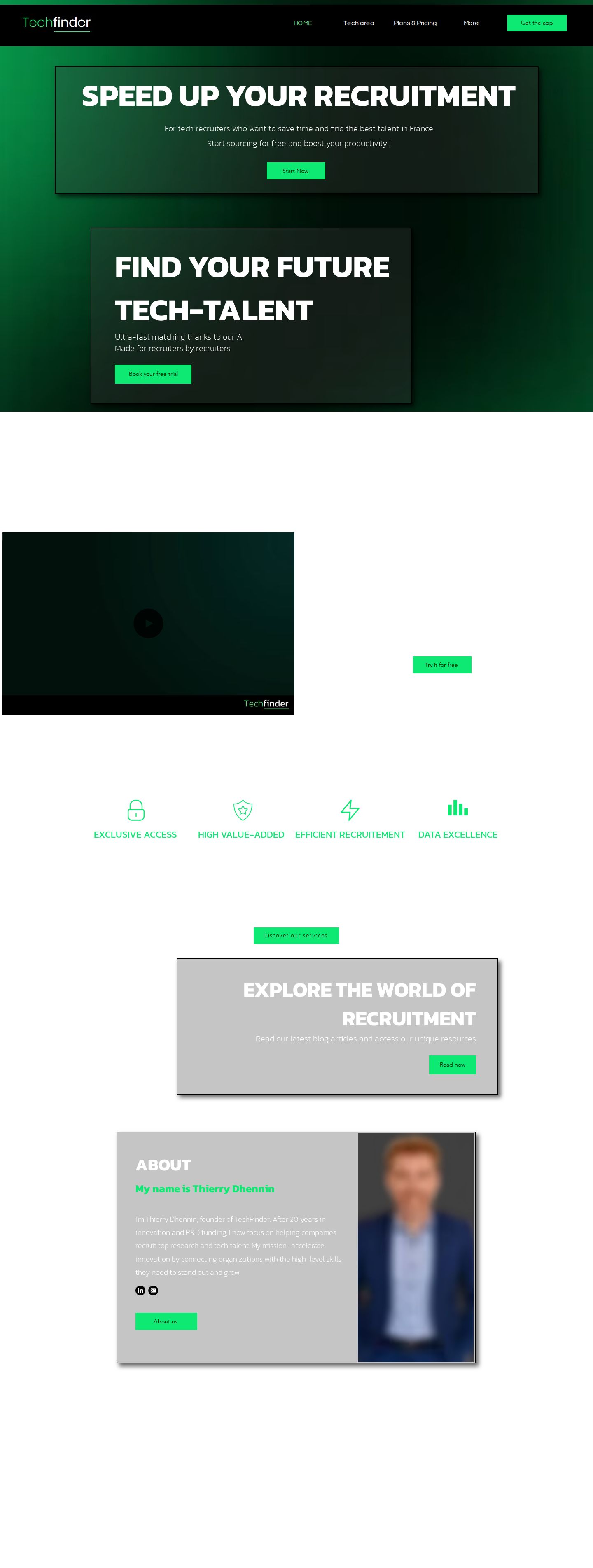 TechFinder website preview