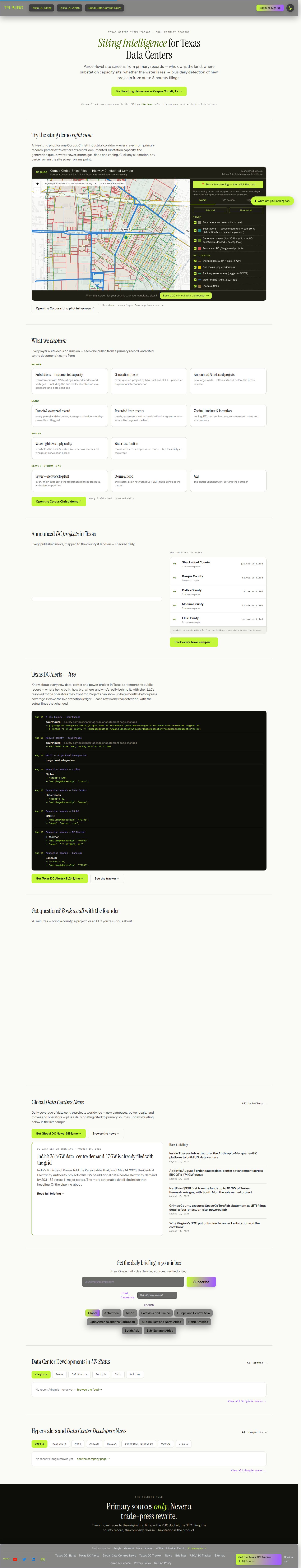 Telborg website preview