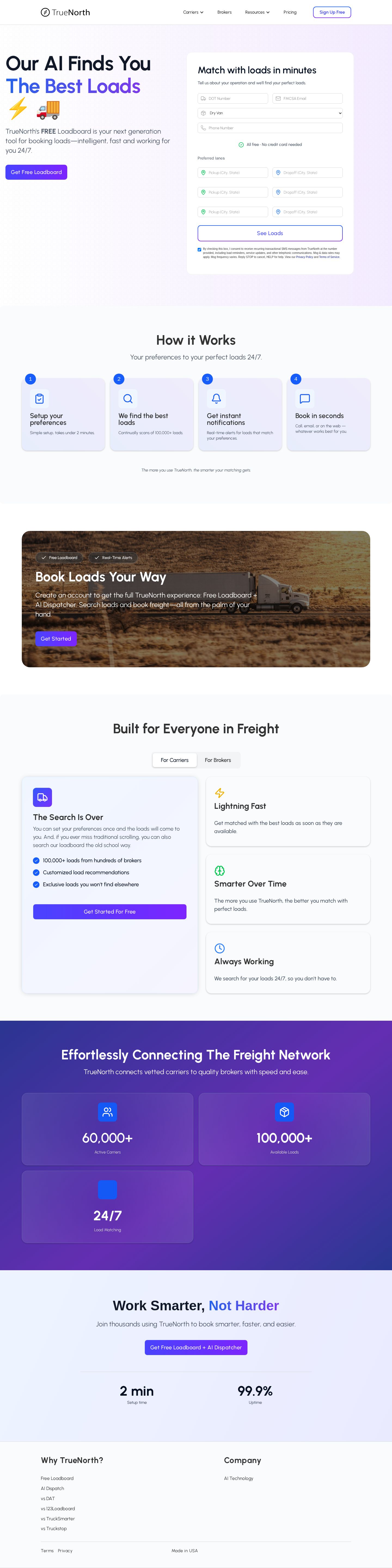 TrueNorth website preview