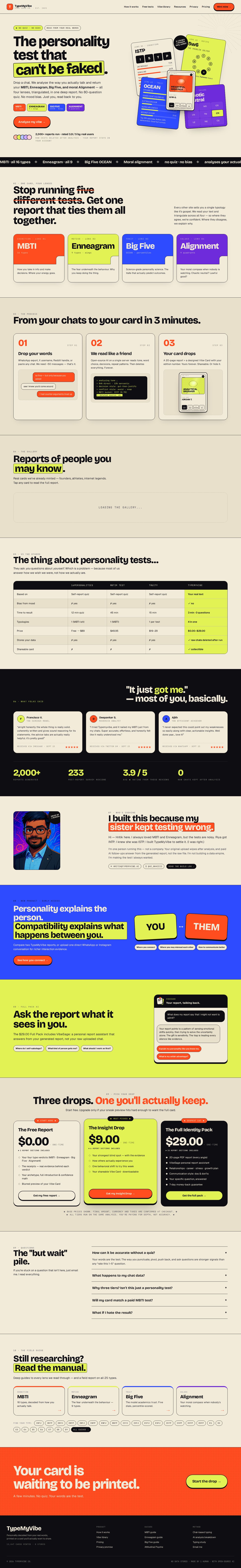 TypeMyVibe website preview