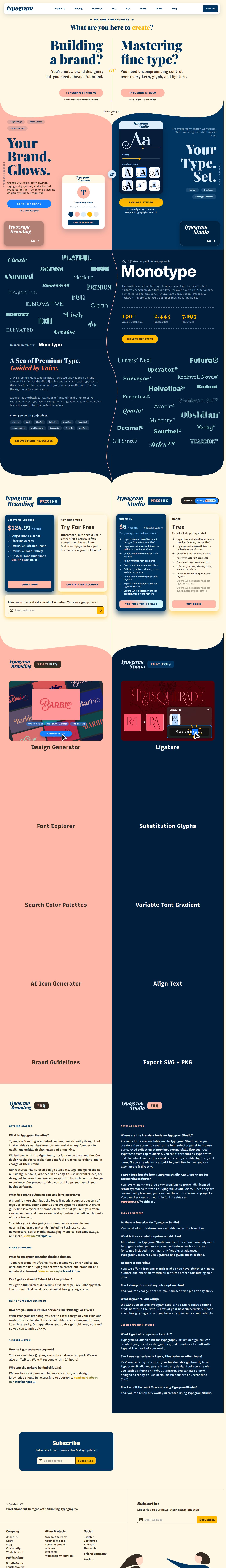 Typogram website preview