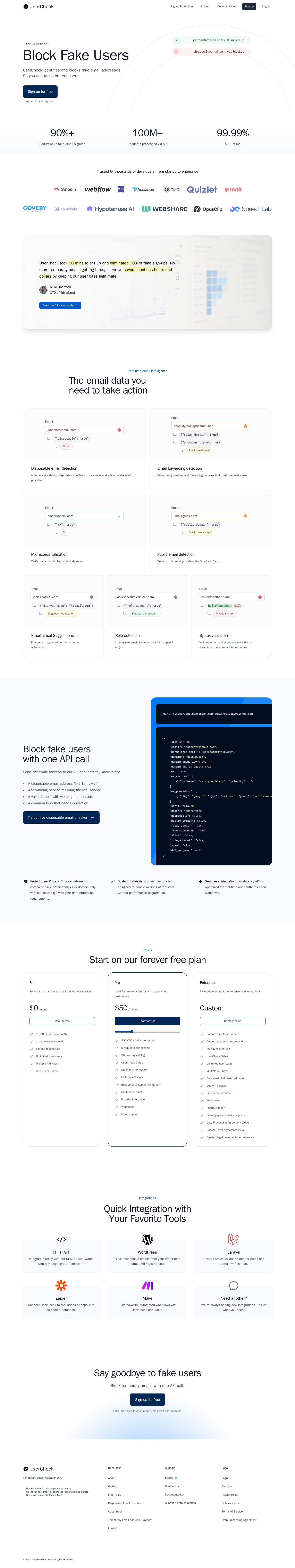Validator website preview