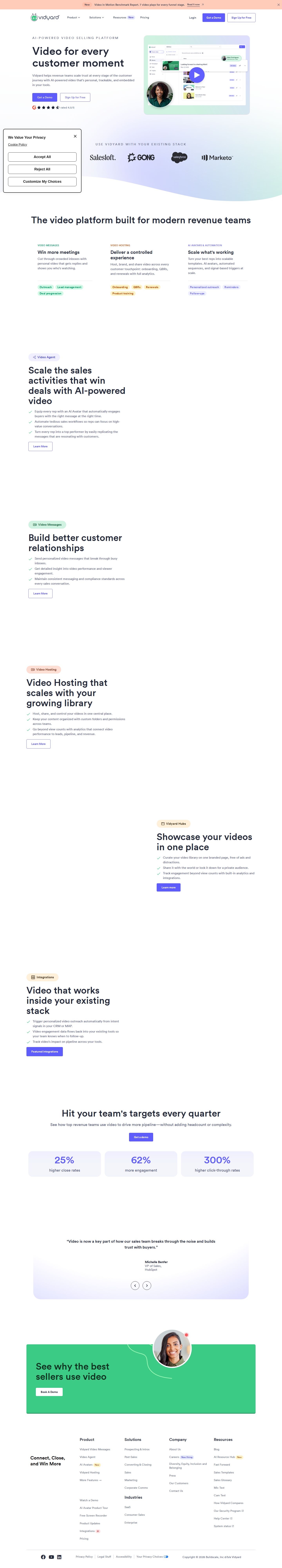 Vidyard website preview