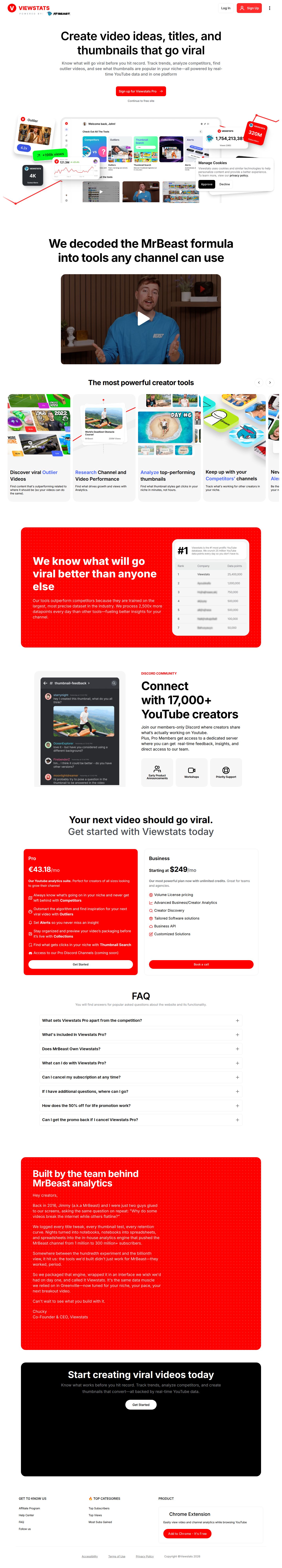 Viewstats website preview