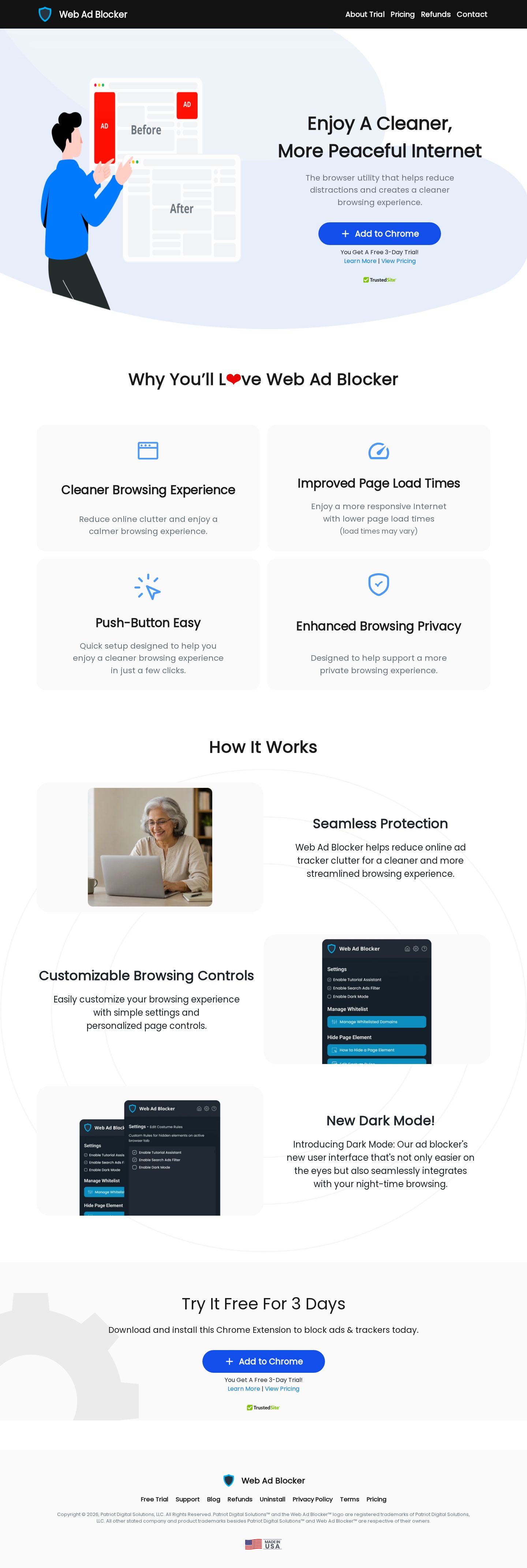 Web Ad Blocker website preview