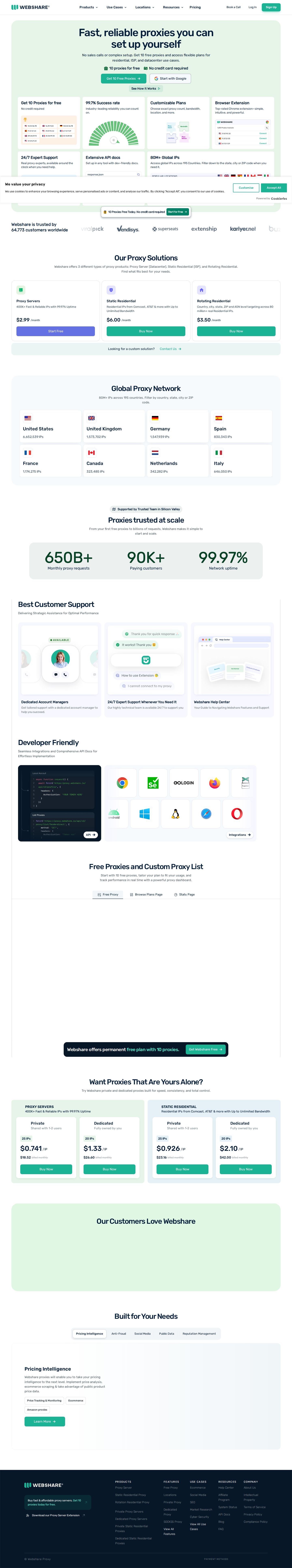 Webshare website preview