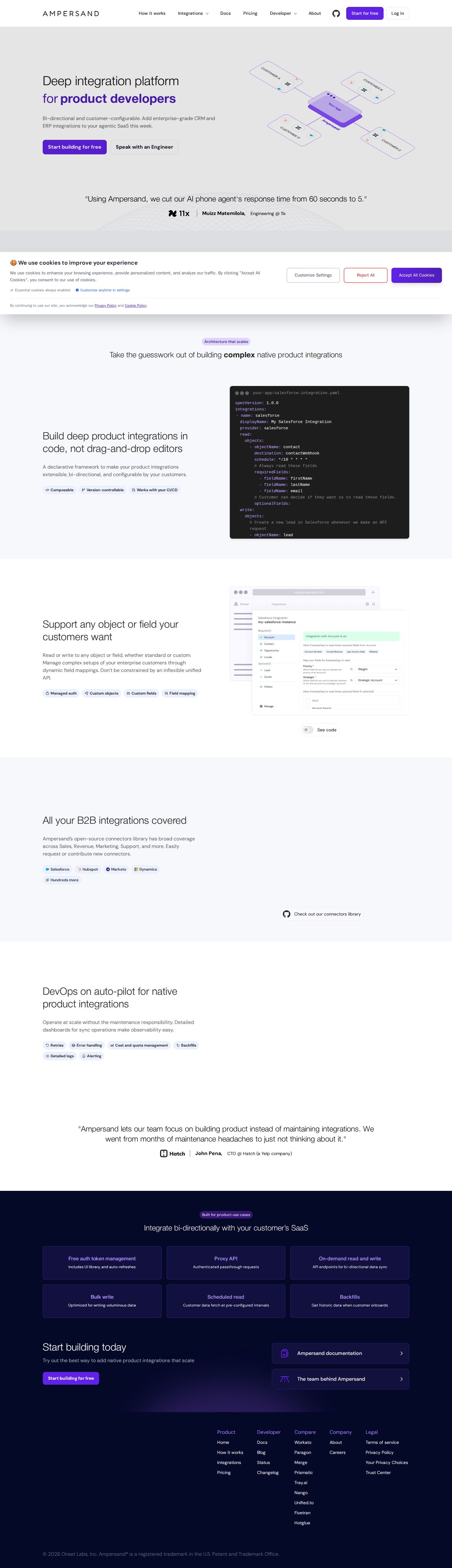 Ampersand website preview