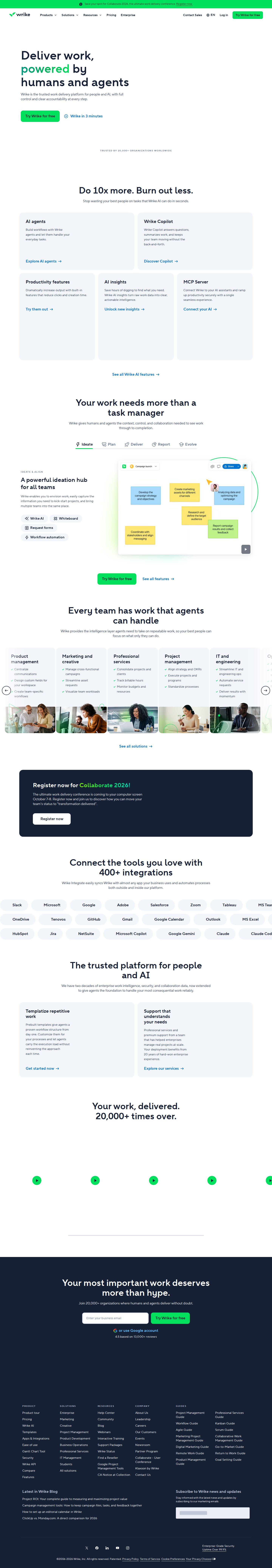 Wrike website preview