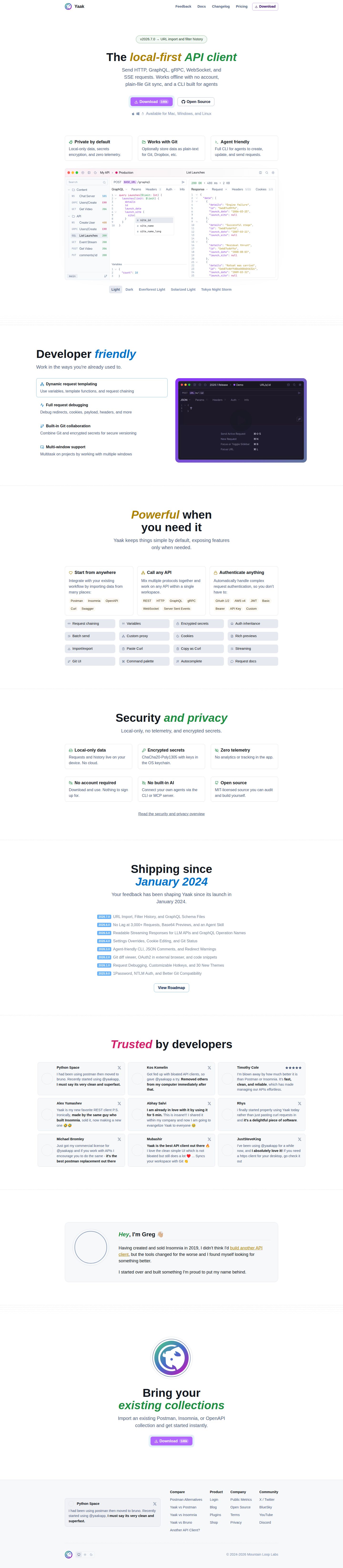 Yaak website preview