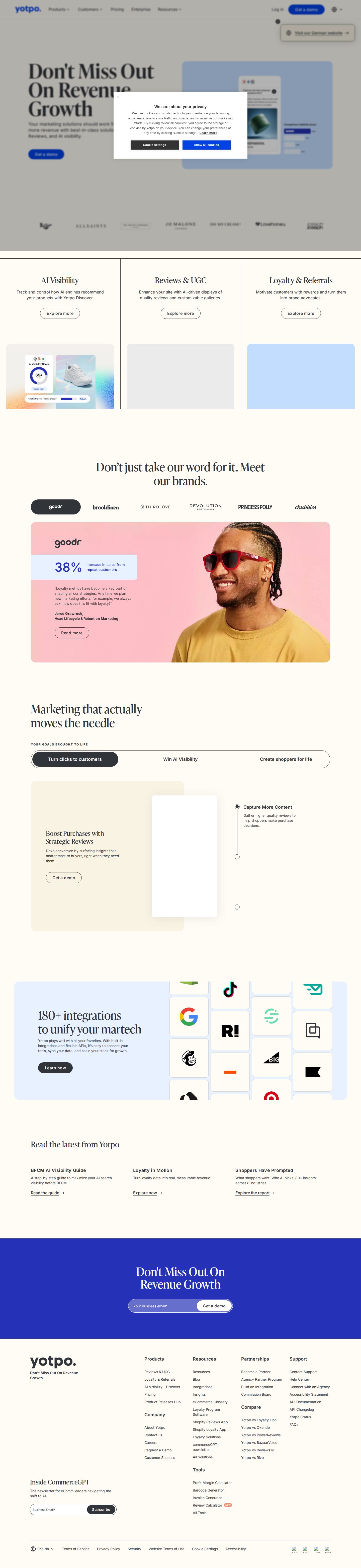 Yotpo website preview